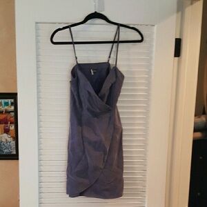 Elegant Purple Spaghetti Strap Dress